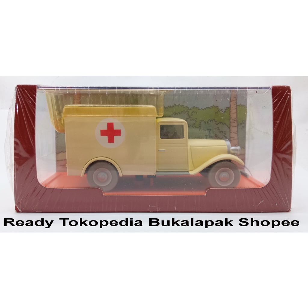 Atlas Diecast Tintin C3rutu Sang Firaun Ambulan Skala 43
