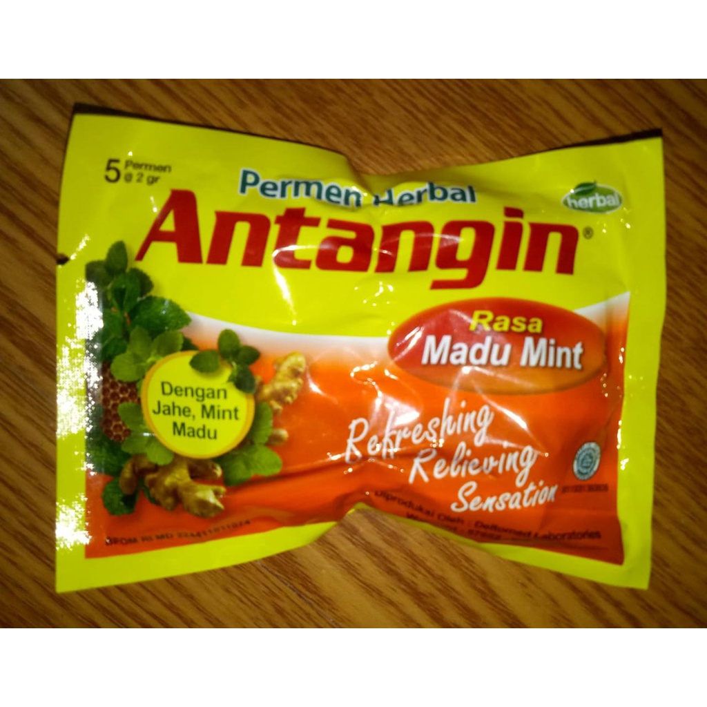 

Antangin Permen Herbal Jahe Madu Mocha Barley Mint 5 Tablet /Melegakan Tenggorokan / Mencegah Mual