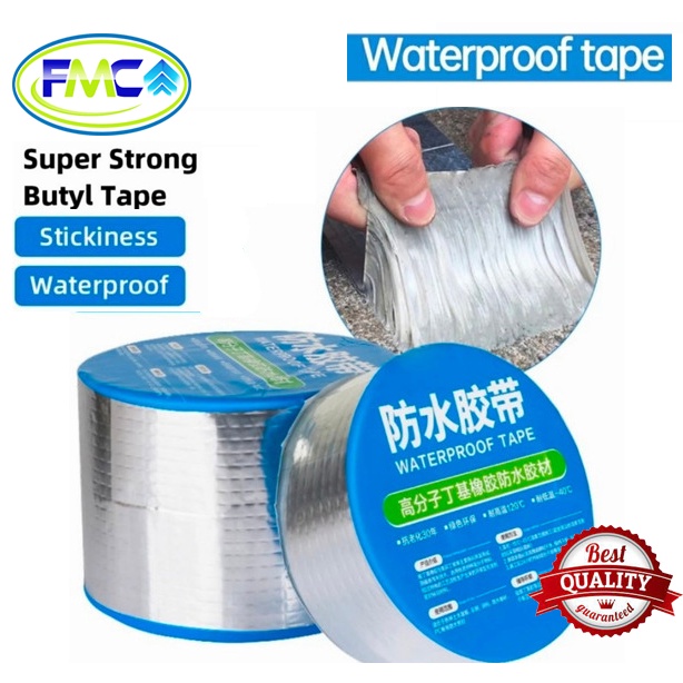 Lakban Anti Bocor Super Kuat Anti Air Waterproof Aluminium Foil Tahan Panas Aspal Anti Pecah Tambal Atap Lem Talang Serbaguna