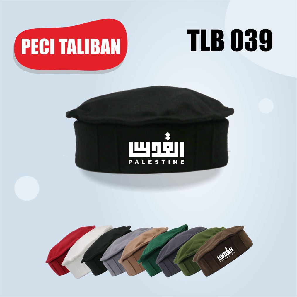 Peci Taliban Original Peci Kopiah Pakol Kaligrafi Palestine Topi Muslim Rosalhat Kopiah Afganistan