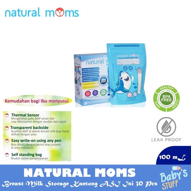 Kantong Asi SUNMUM / KANDILA / NATURAL MOM Murah Breast Milk Storage 100ml Harga Per Kotak