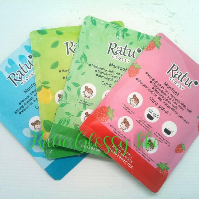 Ratu Glossy Masker Wajah/ Face Mask Ratu Glossy