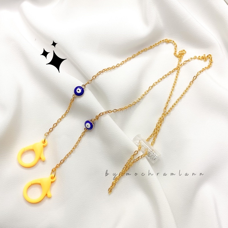 kalung masker 2in1 / konektor masker/ tali masker / strap masker hijab A22