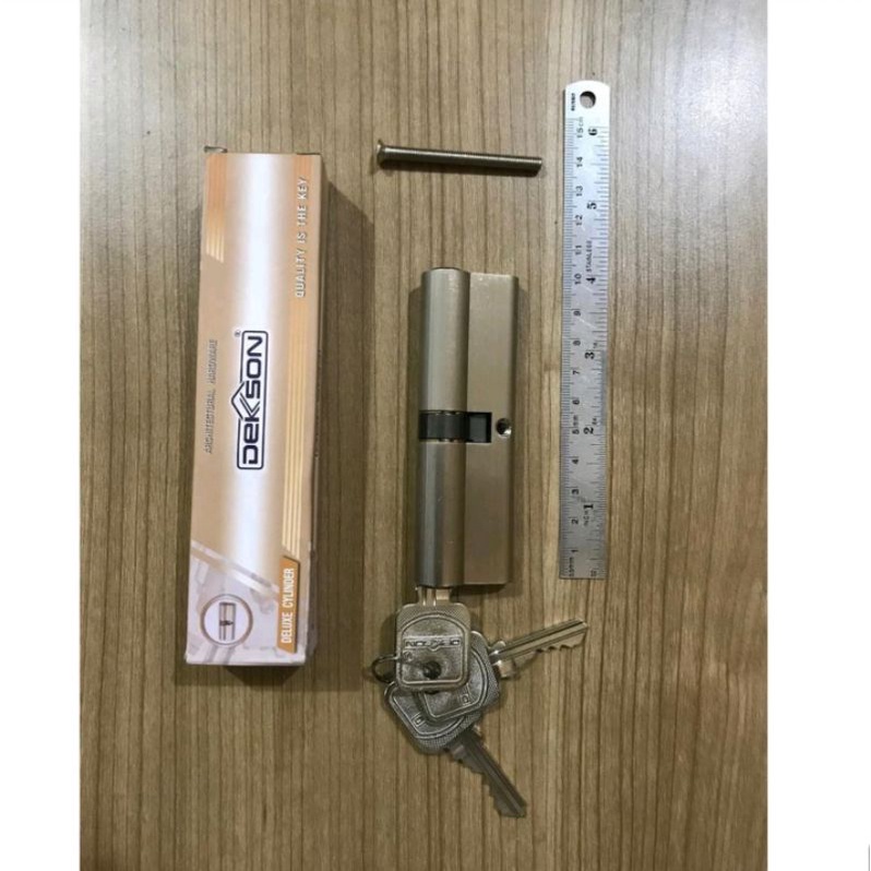 Cylinder Key Door Lock Key Dekkson DC DL 100MM Kunci Silinder Pintu Double 10Cm 100mm Dekson