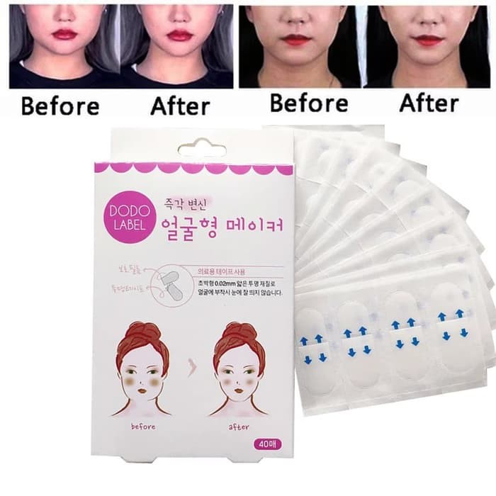 Sticker Pembentuk Dagu Pipi Bentuk V - Face Slimming V Shape Face Lift