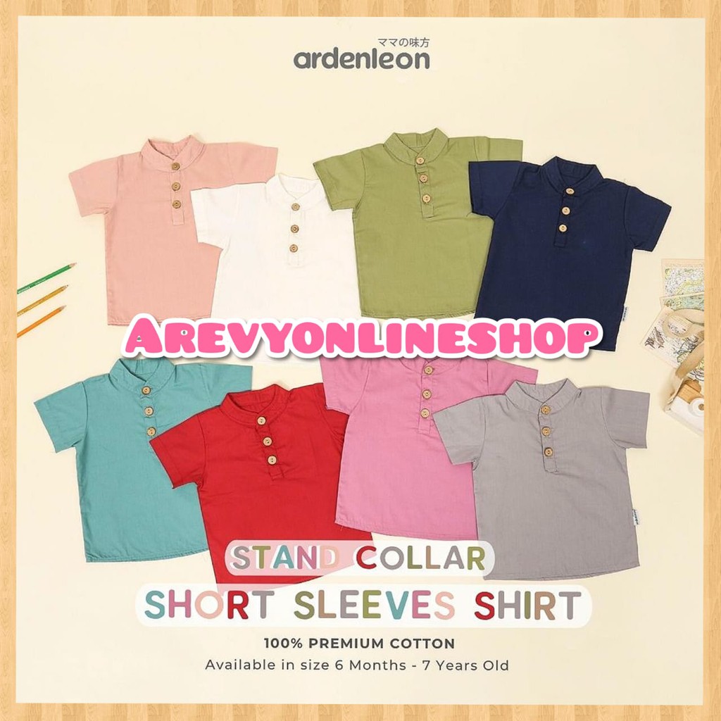 ARDENLEON Stand Collar Raya Baju Bayi Koko Anak 6 Bulan - 4 Tahun