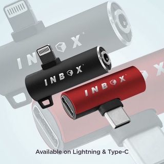 INBOX splitter 2in1adapter converter headset dan charger iphone & type c