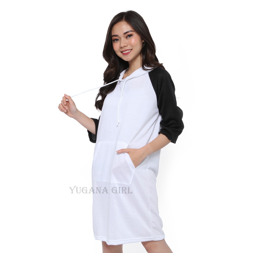 BL - BEBE Baju Atasan Tunik Hoodie Lengan Panjang Murah Wanita Kekinian