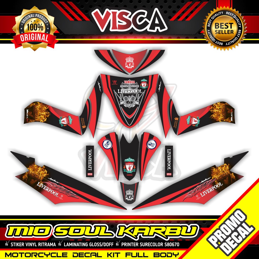 Decal Mio Soul lama Full Body Stiker Mio Soul lama Striping Mio Soul lama Sticker Mio Soul lama Full