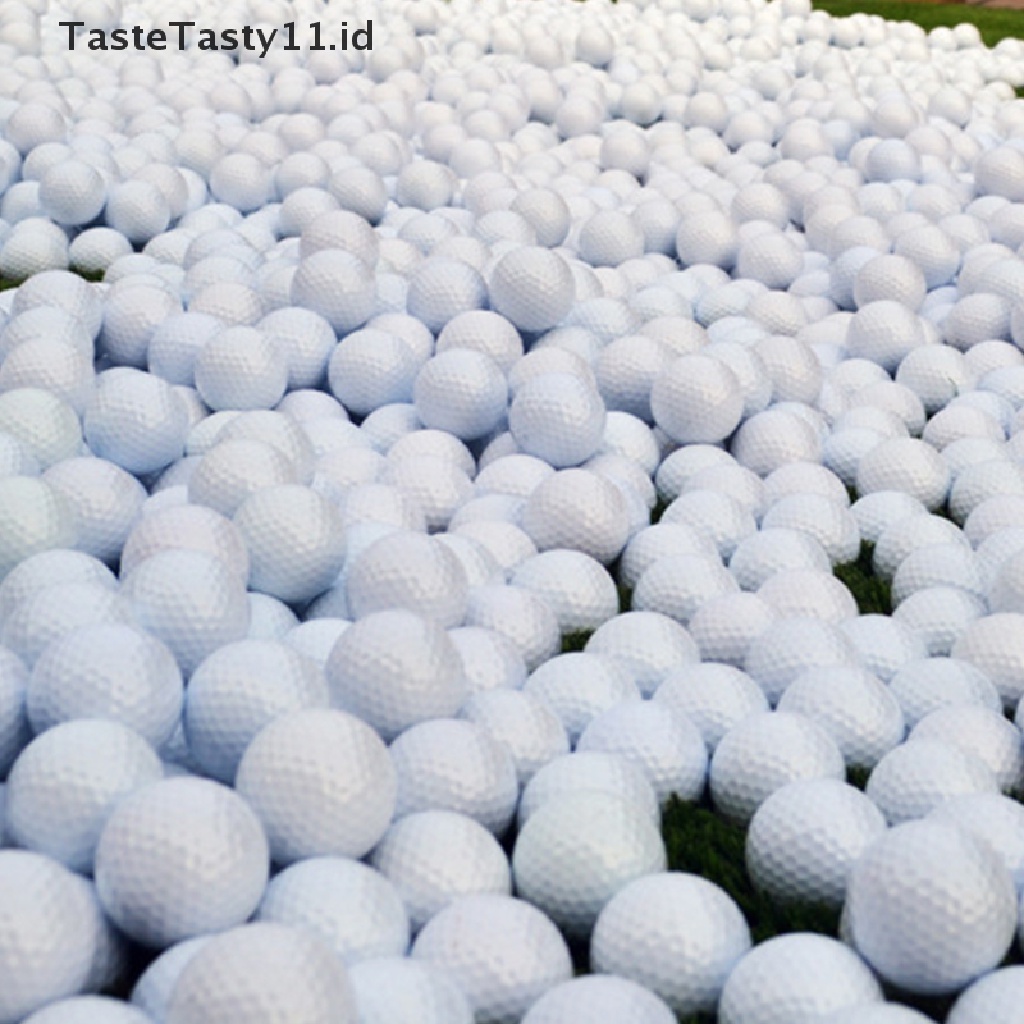 Tastetasty Bola Golf Portable Bentuk Bulat Warna Putih