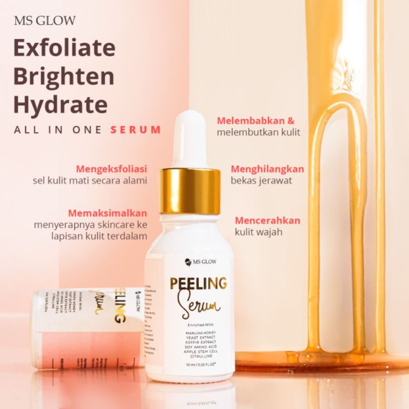 Peeling Serum MS Glow / MS Glow Peeling Serum / Peeling Wajah Ampuh
