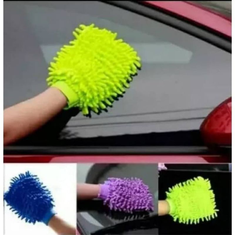 Sarung Tangan Cendol Microfiber / Kain Lap Pembersih 2 Sisi / Lap Cuci Motor Mobil / Kain Bersih Bersih Dapur SerbagunaLAP TANGAN CENDOL MICROFIBER SARUNG TANGAN SERBAGUNA MULTIFUNGSI