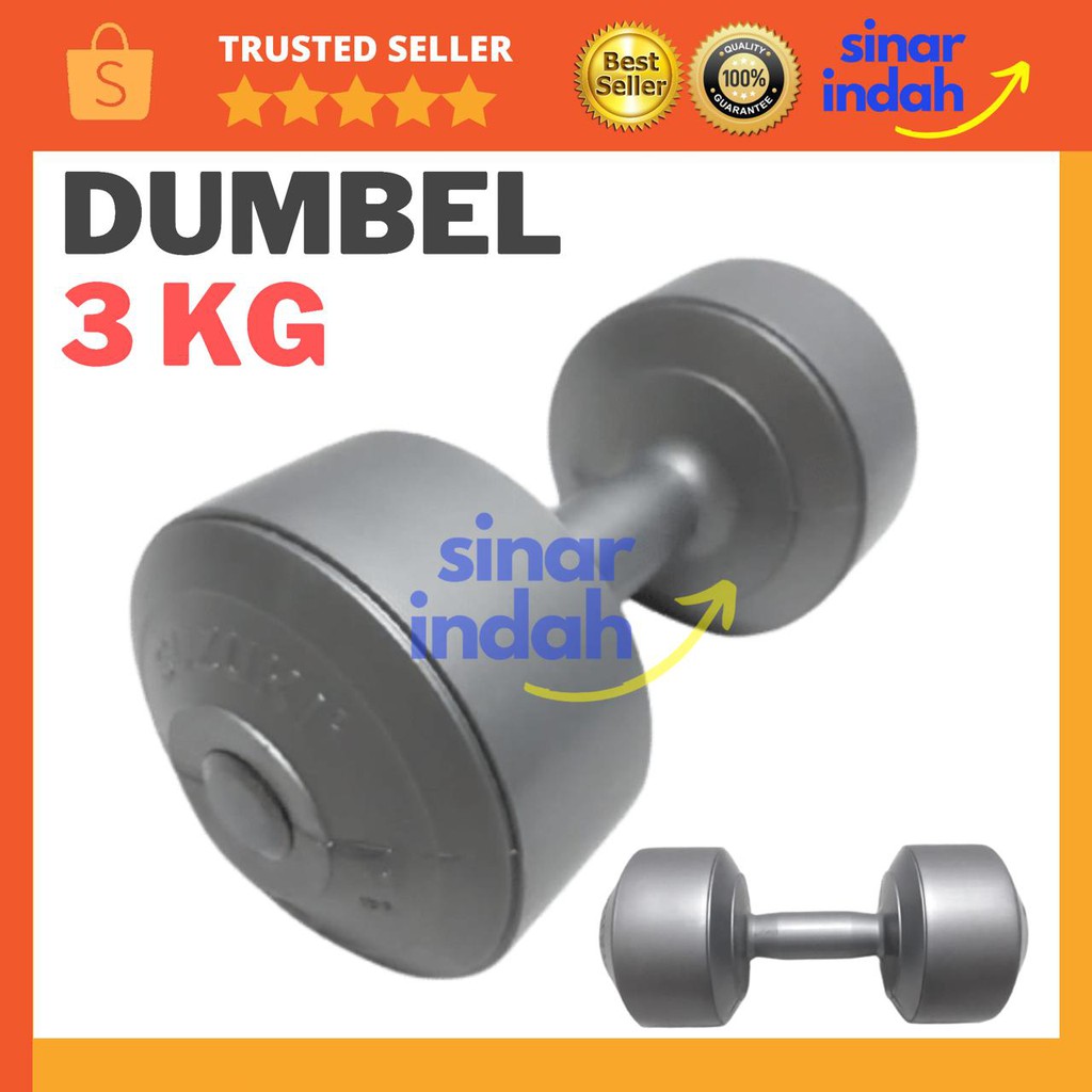 Dumbel Suzuki 3 Kg Dumbell Plastik Barbel Fitness Dambel Gym Dumbbell MEDAN