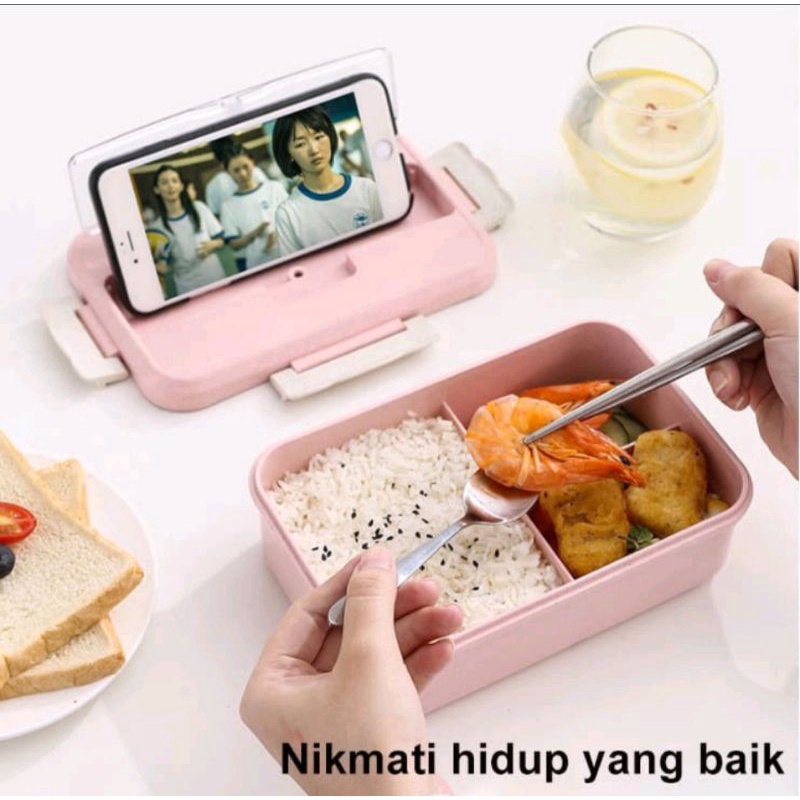 KOTAK BEKAL ANAK/KOTAK MAKAN SET/KOTAK MAKAN JERAMI/KOTAK BEKAL JERAMI/LUNCH BOX