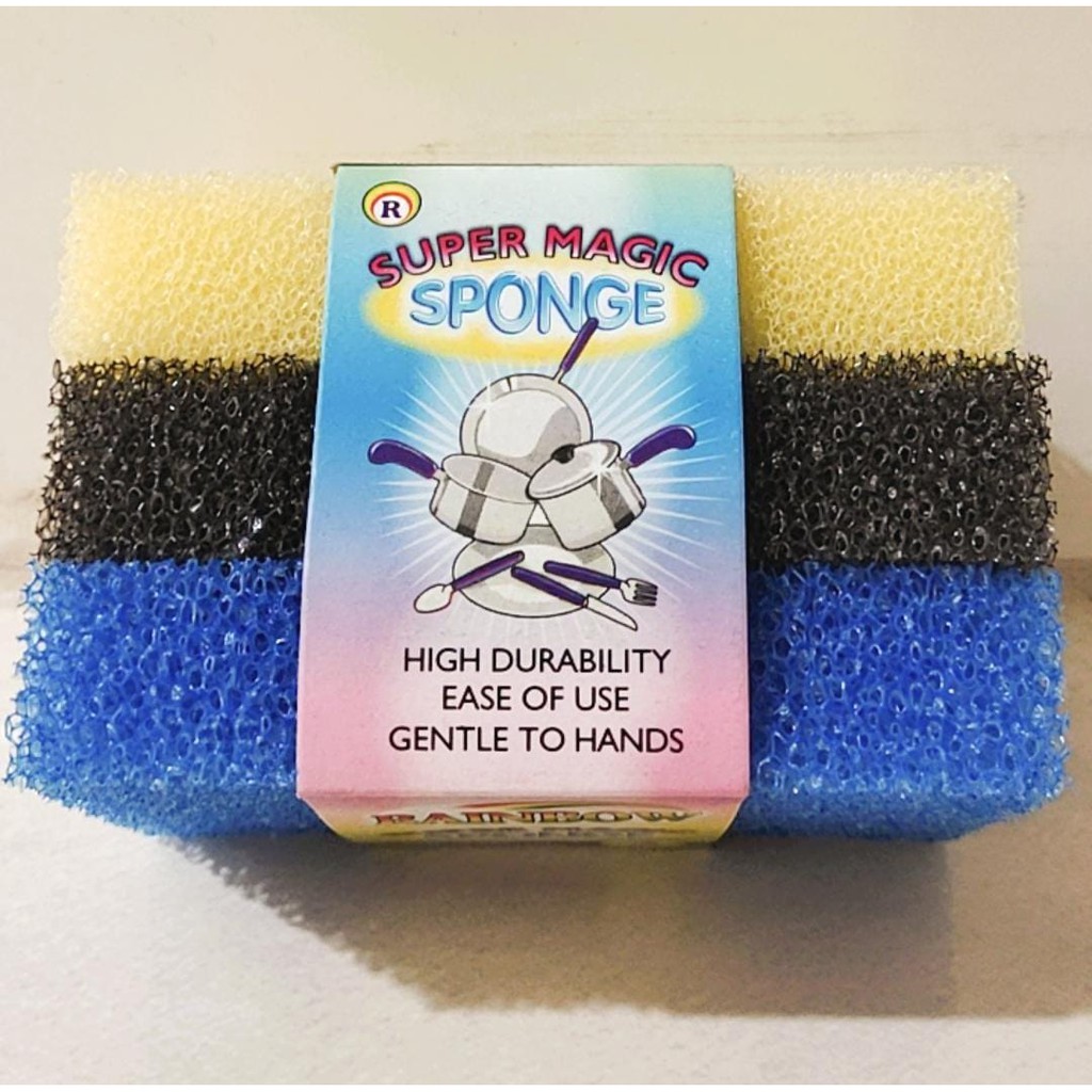 Vinztstore - Spons Cuci Piring Rainbow Sponge Magic Spons Serbaguna Sponge Filter Rainbow