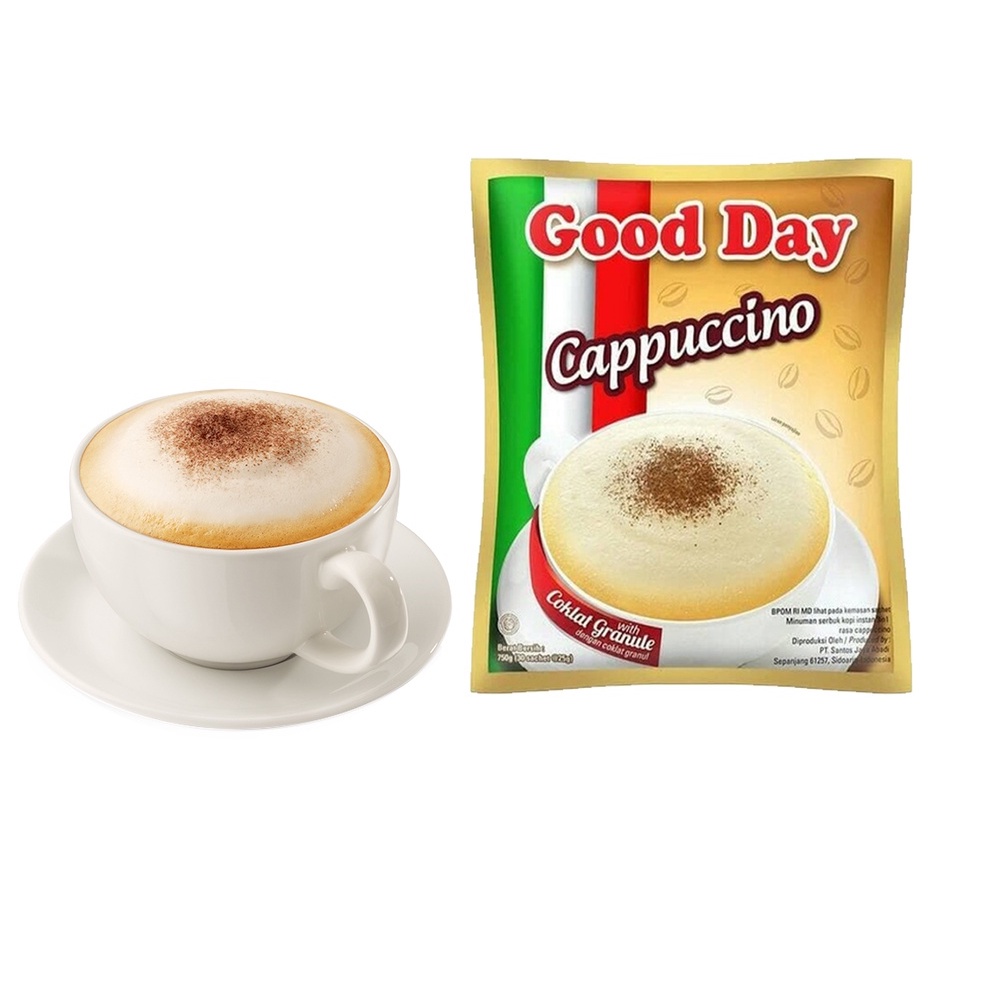 

Good Day Kopi Cappuccino Renceng (Isi 10pcs)
