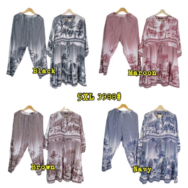 3422 SETCEL RAYON TIEDYE FREE MASKER 2APPLY/SUPER JUMBO 5XL