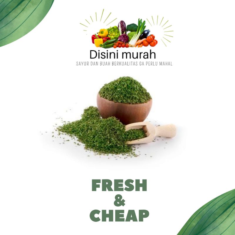 

Dried parsley - peterseli per sachet ±10gr kualitas super