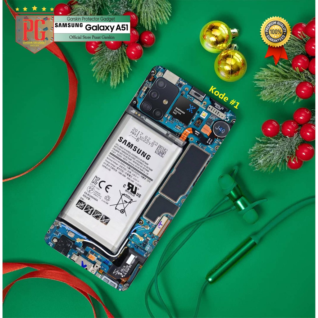 Garskin Samsung Galaxy A51 Original Motif  Mesin Samsung(Dapat 2pcs)