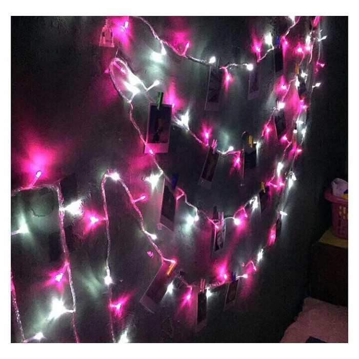 ☛TK☚ Lampu Tumblr 10 Meter 50 LED Hias Lebaran Dekorasi Light Tumbler RGB E002 E017 Image 9