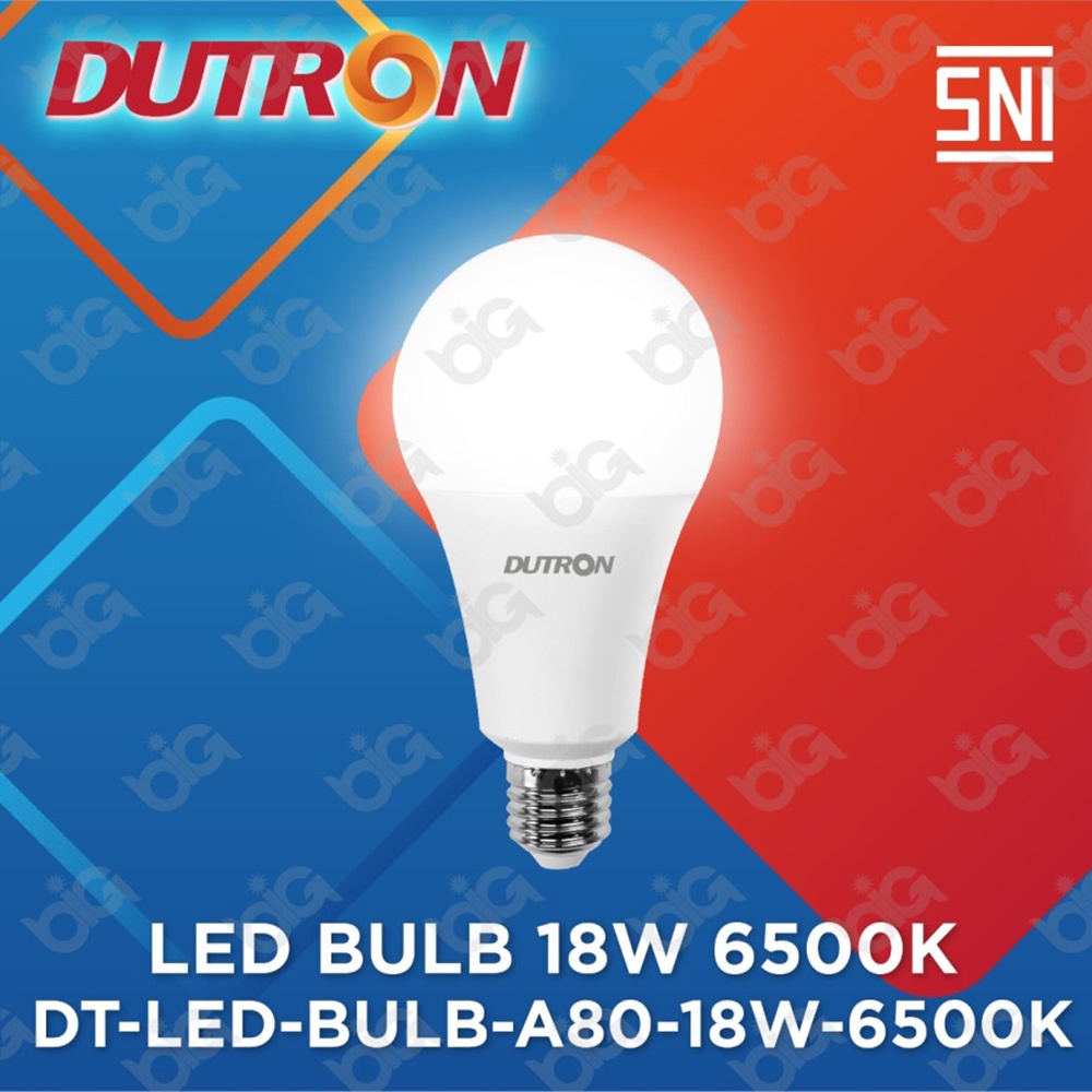 Lampu LED DUTRON 18W 18Watt PUTIH Lampu Bohlam LED DUTRON 18 W PUTIH