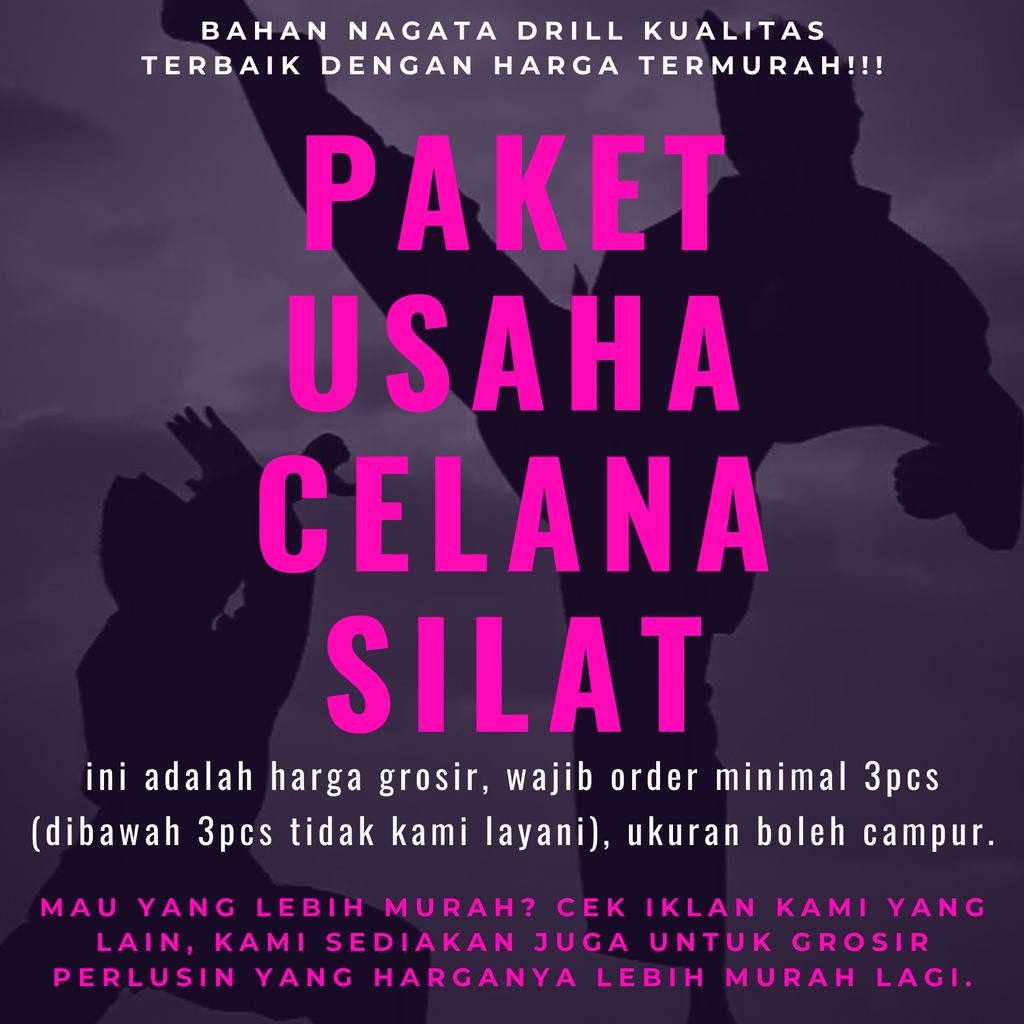 Paket Usaha Celana Silat Khusus grosir 3 pcs