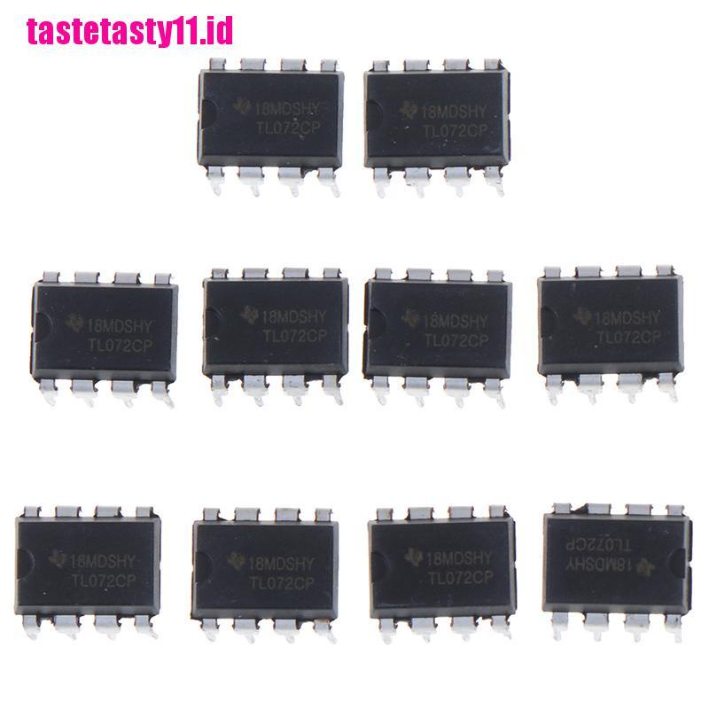 10pcs TL072CP IC Inline DIP-8 Operasi Ganda