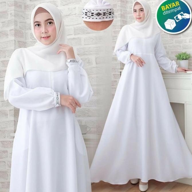 Gamis Hitam syari Gamis terbaru 2021 gamis hitam polos