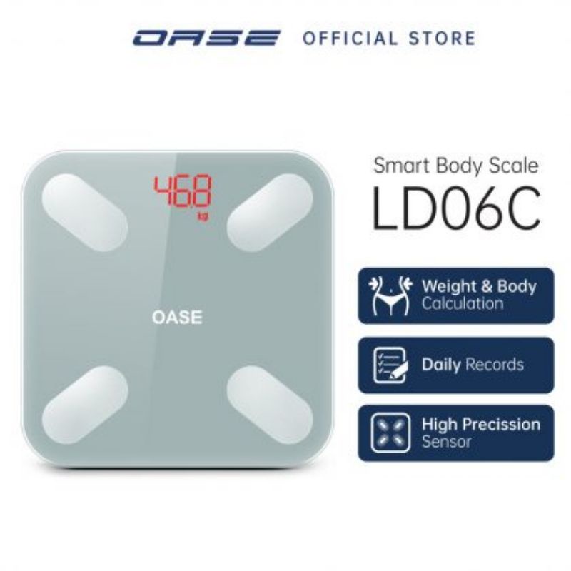 TIMBANGAN OASE SMART BODY SCALE LD06C / OPPO / OLIKE