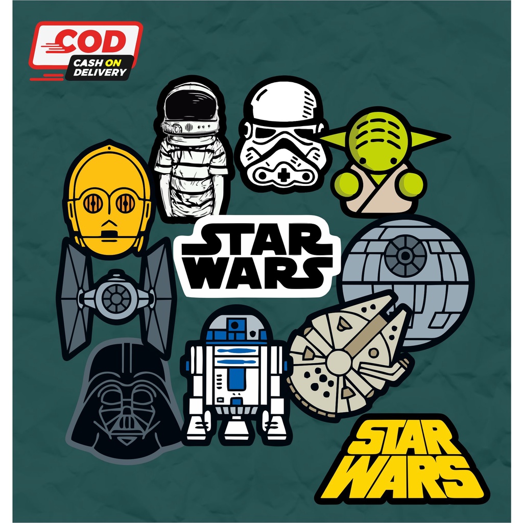 

Stiker Sticker Star wars isi 11 pcs stiker helm stiker laptop stiker tumblr PAKET