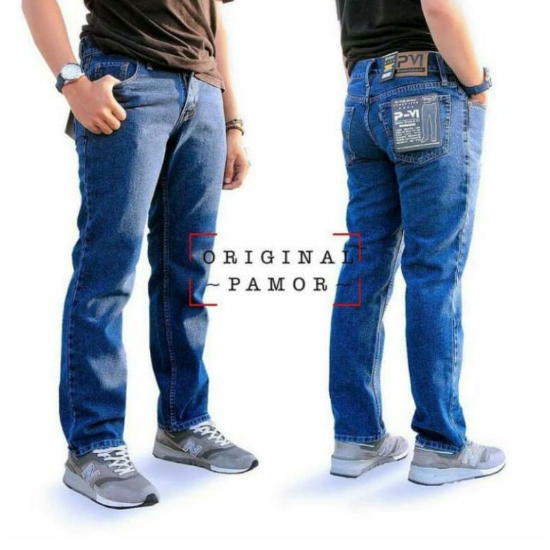 Celana jeans pria panjang standart hitam reguler celana cowok stone blits Celana basic cowo dewasa murah straight distro original