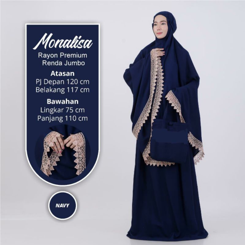 mav boutique mukena monalisa bestseller jumbo renda premium polosan