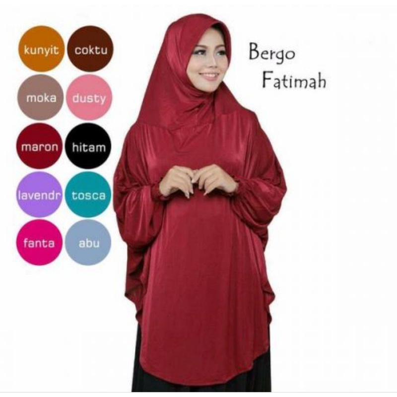 bergo fatimah lengan hijab lengan khimar lengan