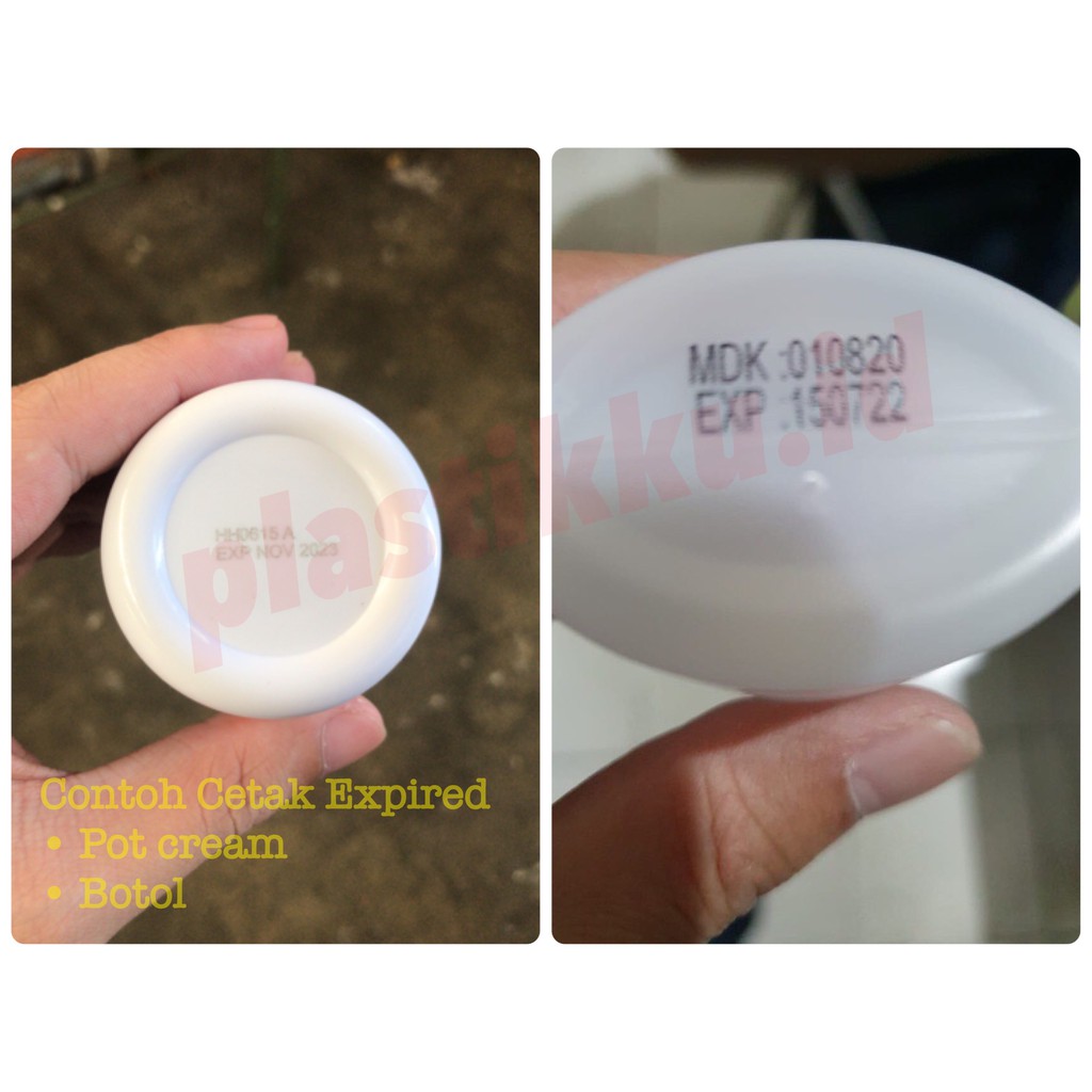 JASA Sablon Logo &amp; Cetak Print Tanggal Expired Kadaluarsa Kode Produksi / Cetak Merk / Cetak Merek