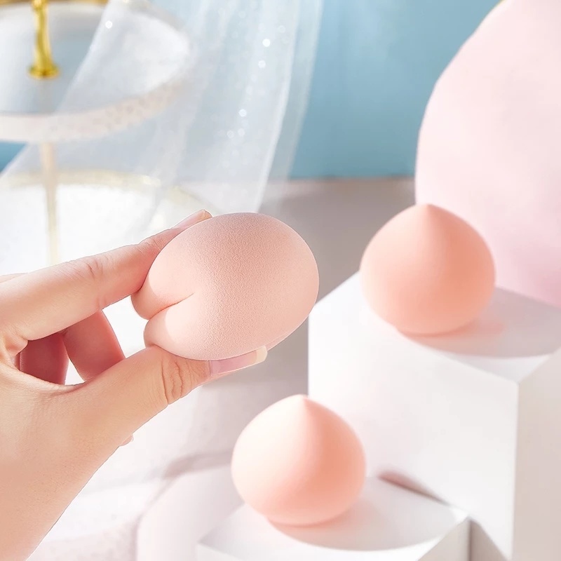 [1Pc Soft Peach-Shaped Makeup Sponge Blender] [Latex-Free Foundation Blending Sponge] [Cosmetic Puff For Applying Powder,Cream,Liquid]