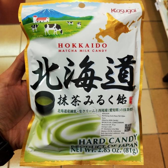 

*#*#*#] Kasugai Hokkaido Matcha Candy 81gr / Kembang Gula Rasa Teh Hijau Susu