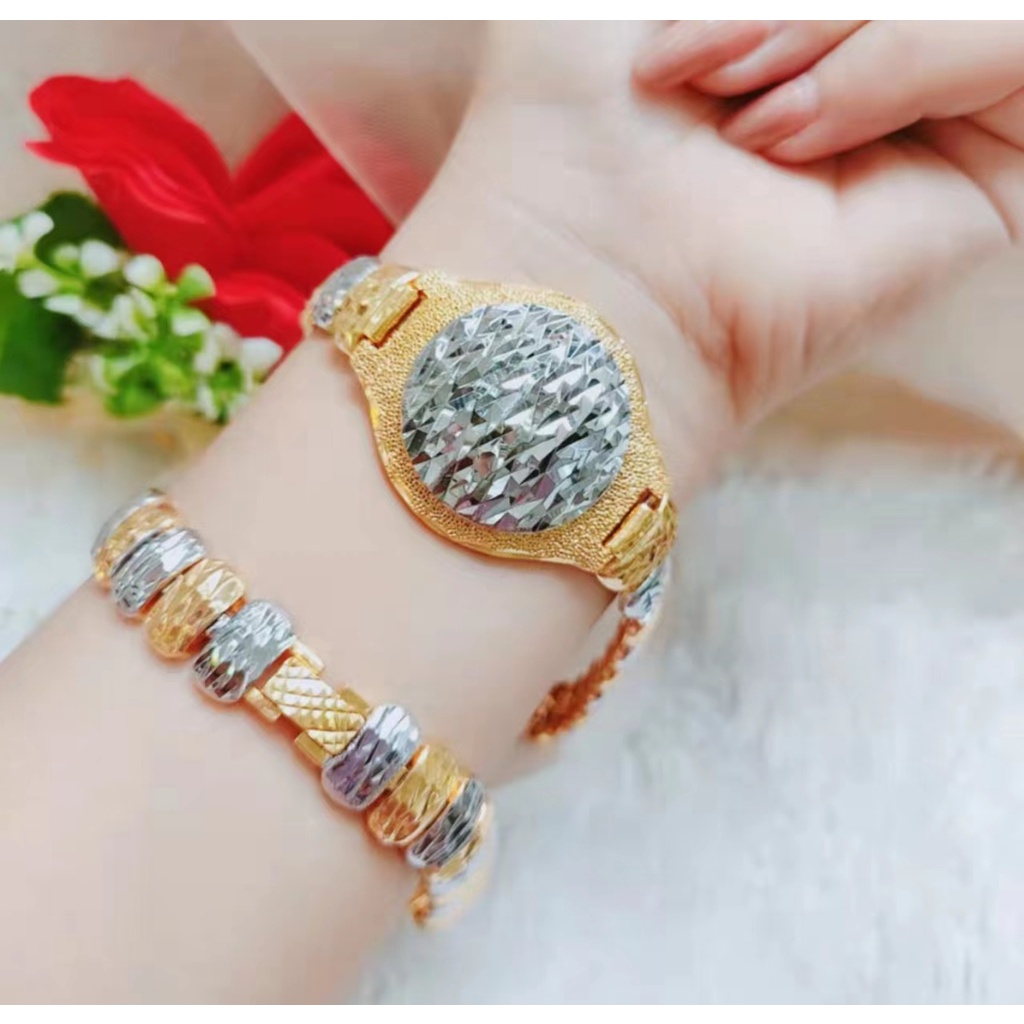 Gelang Xuping Rantai Kombinasi Lapis Emas Perhiasan Fashion 1239-1241