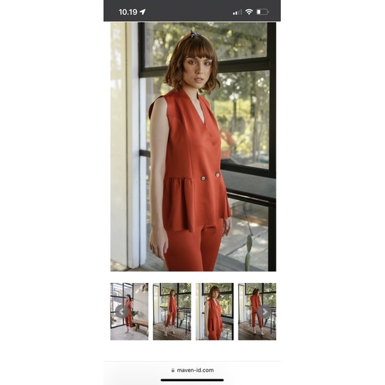 helena top in terracota maven preloved