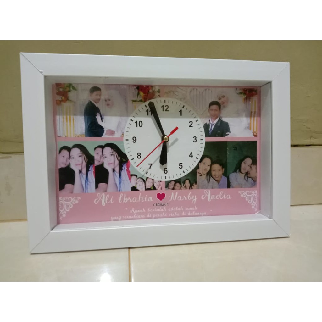 Jam foto 3D jam foto custom kado ultah kado wisuda kado nikahan kado anniversary kado sahabat