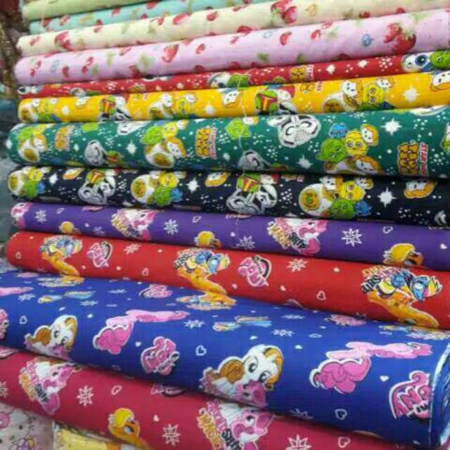 Kain Katun Jepang Motif Karakter Shopee Indonesia