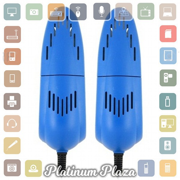 Pengering Sepatu Elektrik 10W 220V US Plug - Blue`7G70JB-