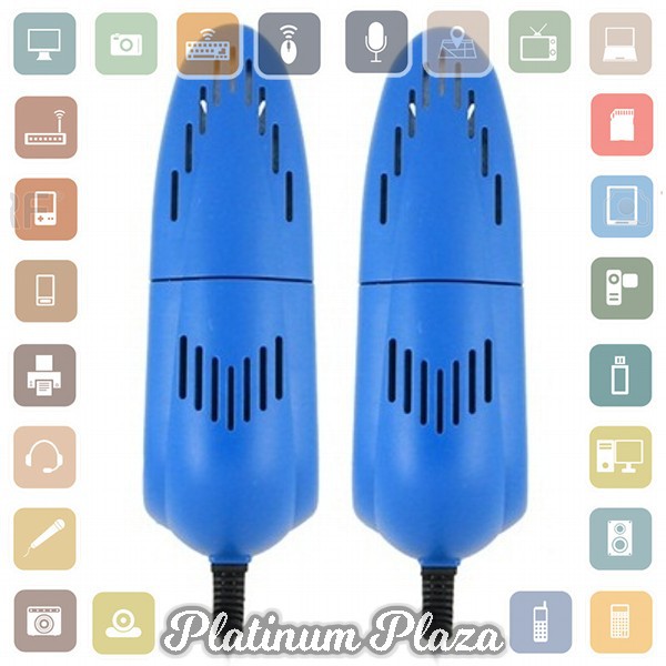 Pengering Sepatu Elektrik 10W 220V US Plug - Blue`7G70JB-