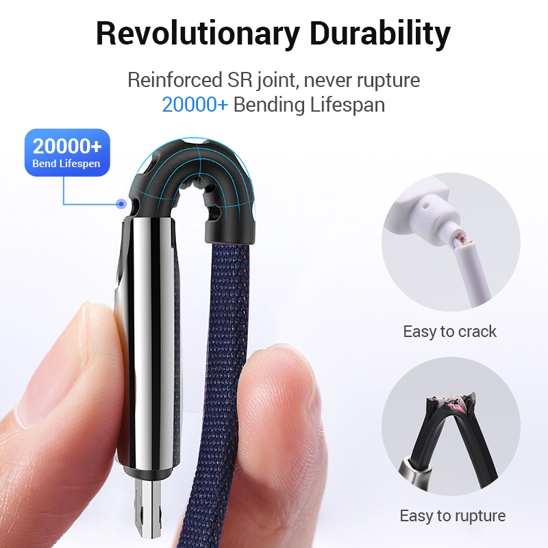 Aluminum alloy Braided USB Cable / Type C &amp; Micro USB Fast Charging Cable / Data Sync Charger Cable / Compatible with iphone ipad Android phone Huawei xiaomi samsung Vivo