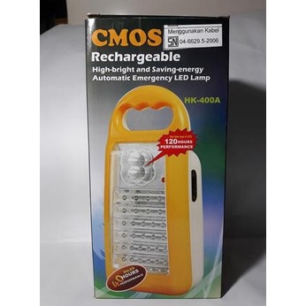 Lampu Emergency CMOS HK-400 Lampu Rechargeable CMOS HK400