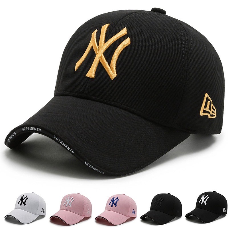Topi Baseball Olahraga Outdoor Sun Topi Bordir Huruf NYC New Era Cap