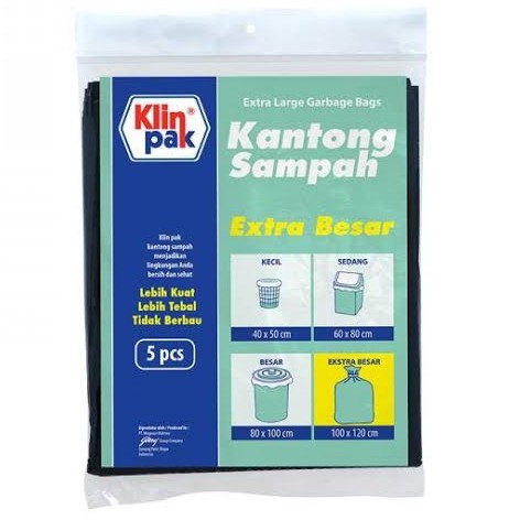 KLINPAK Kantong Sampah Extra Besar 100 X 120 CM