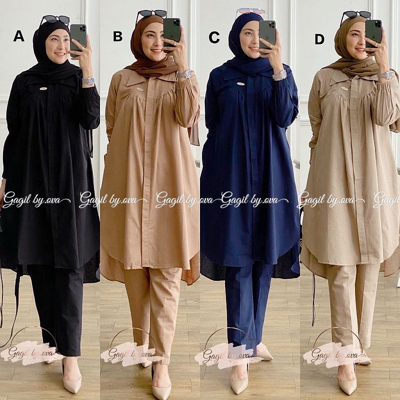 set / stelan Famous Ori tRQ / SET ARLESYA BY GAGIL (PO 6 OKTOBER)