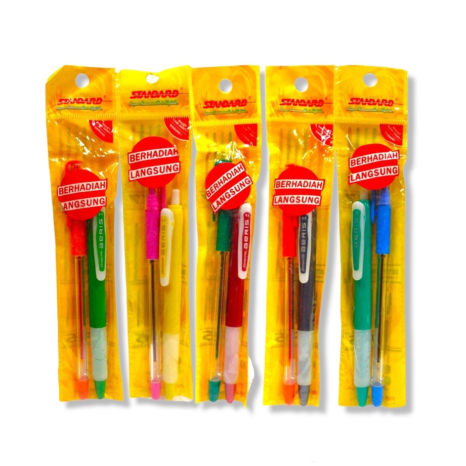 

Pulpen Aeris Standard / Bolpen Cetek Standar Tip 0,5 mm Tinta Sesuai Berrel Pulpen + Bonus Pulpen Warna – SHAGB