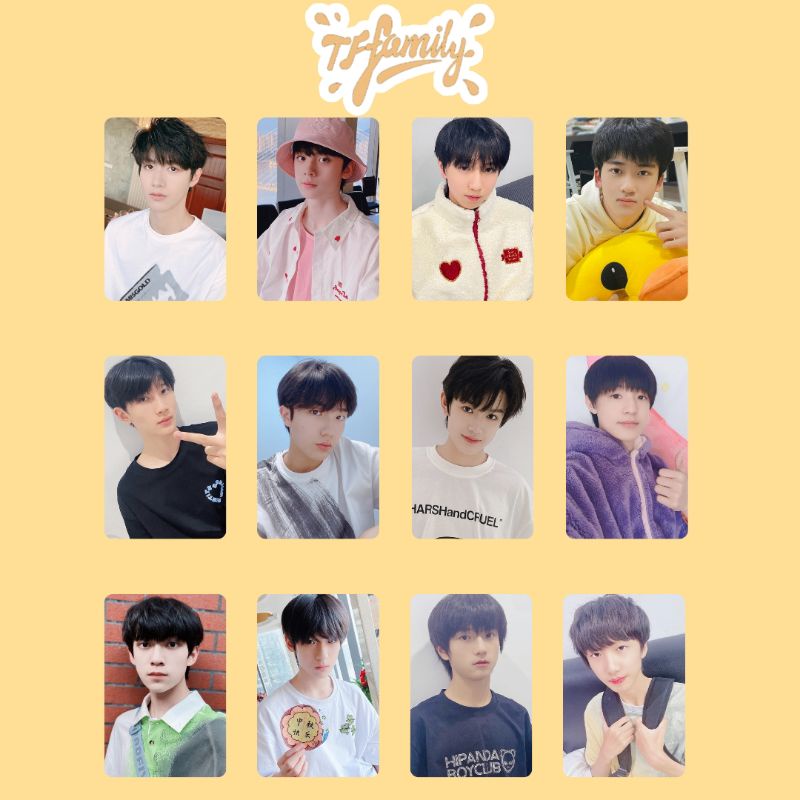 TF Family 3rd Generation Photocards Set 12pcs Zhu Zhixin Zuo Hang Su Xinhao Zhang ji Zhang Junhao Zh