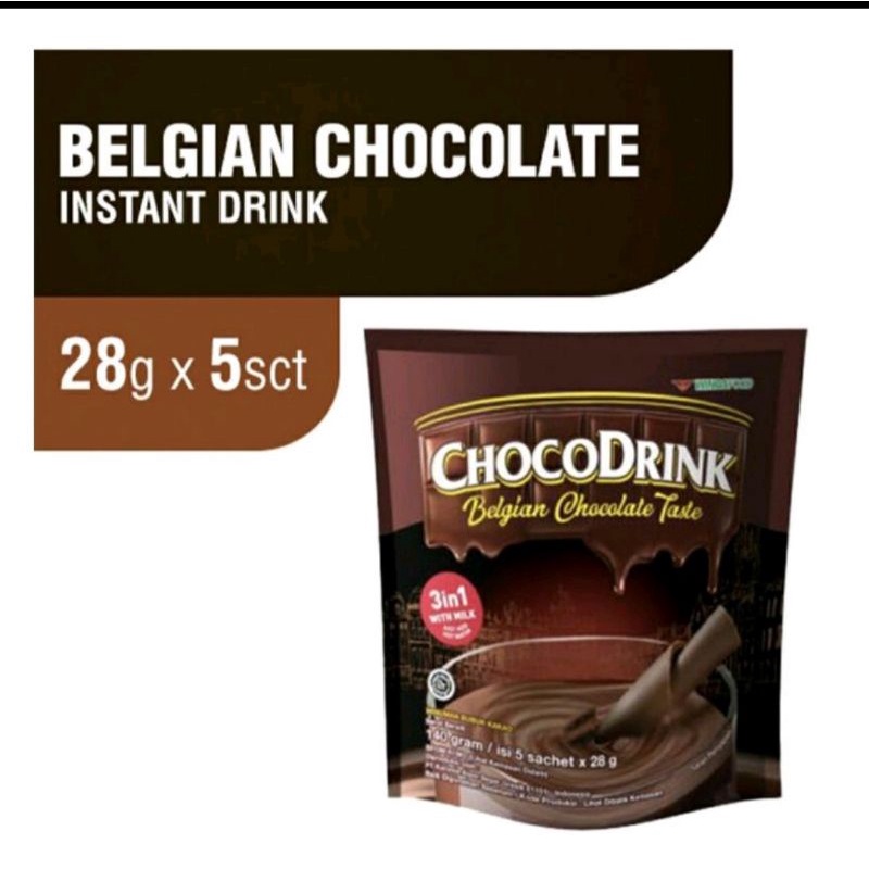 

CHOCODRINK BELGIAN CHOCOLATE TASTE 1PACK 5SACHET